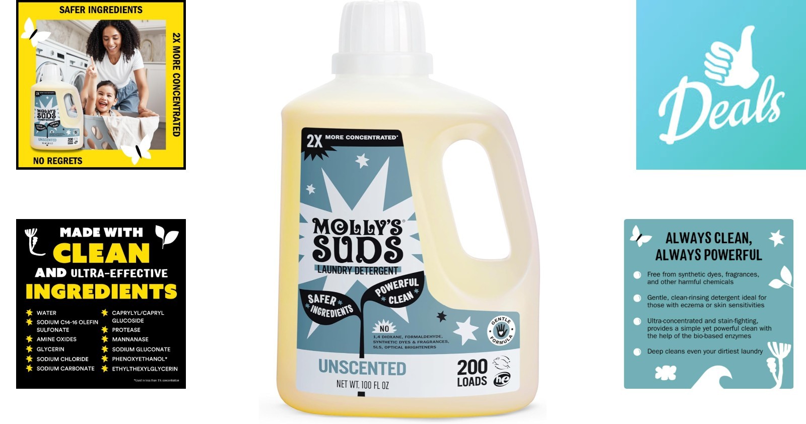 Eco-Friendly 100 Oz Liquid Laundry Soap – Effective Stain Removal for 200 Loads