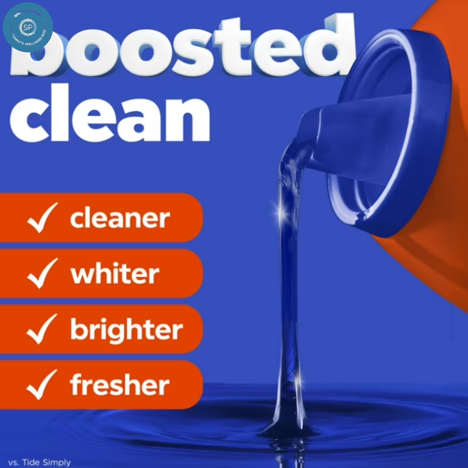 Tide Laundry Detergent Liquid with 6X Boosted Cleaning Power, Original Scent
