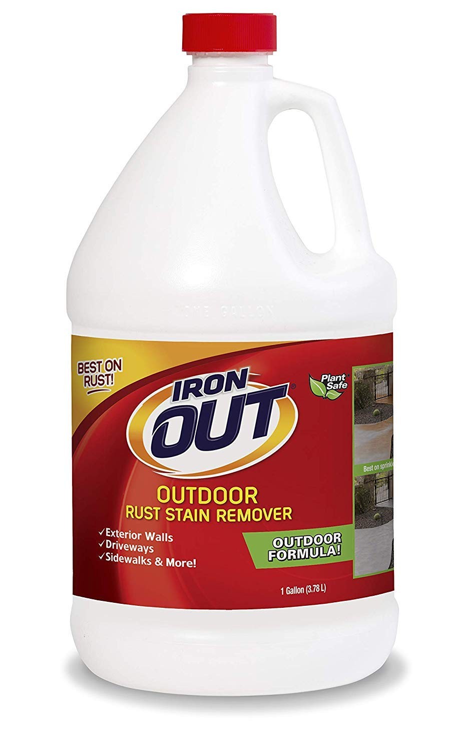 Iron OUT Liquid Rust Stain Remover, Pre-mixed, 128 Fl Oz (Pack of 2), White