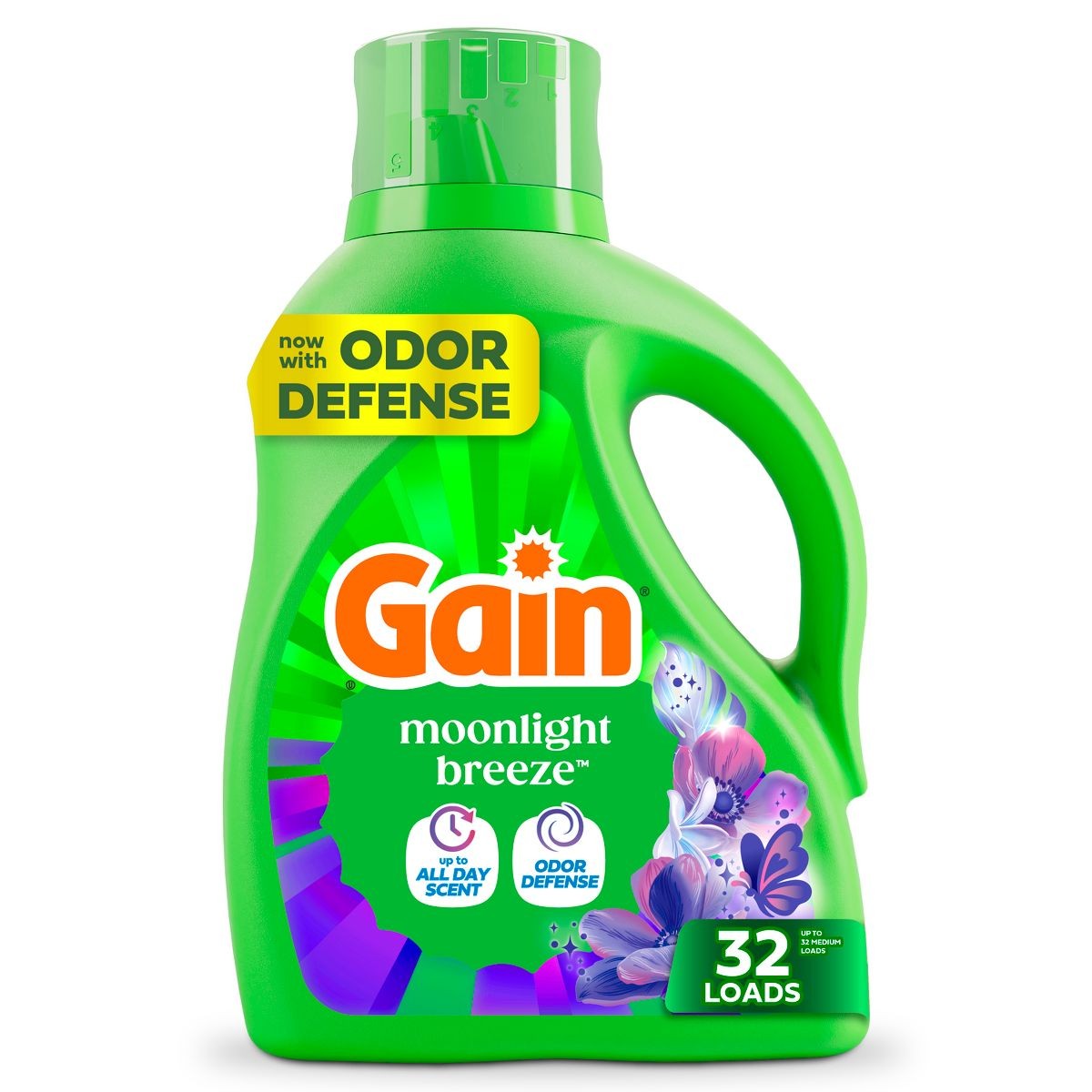 Moonlight Breeze HE Deep Cleaning Concentrated Liquid Laundry Detergent 32Loads