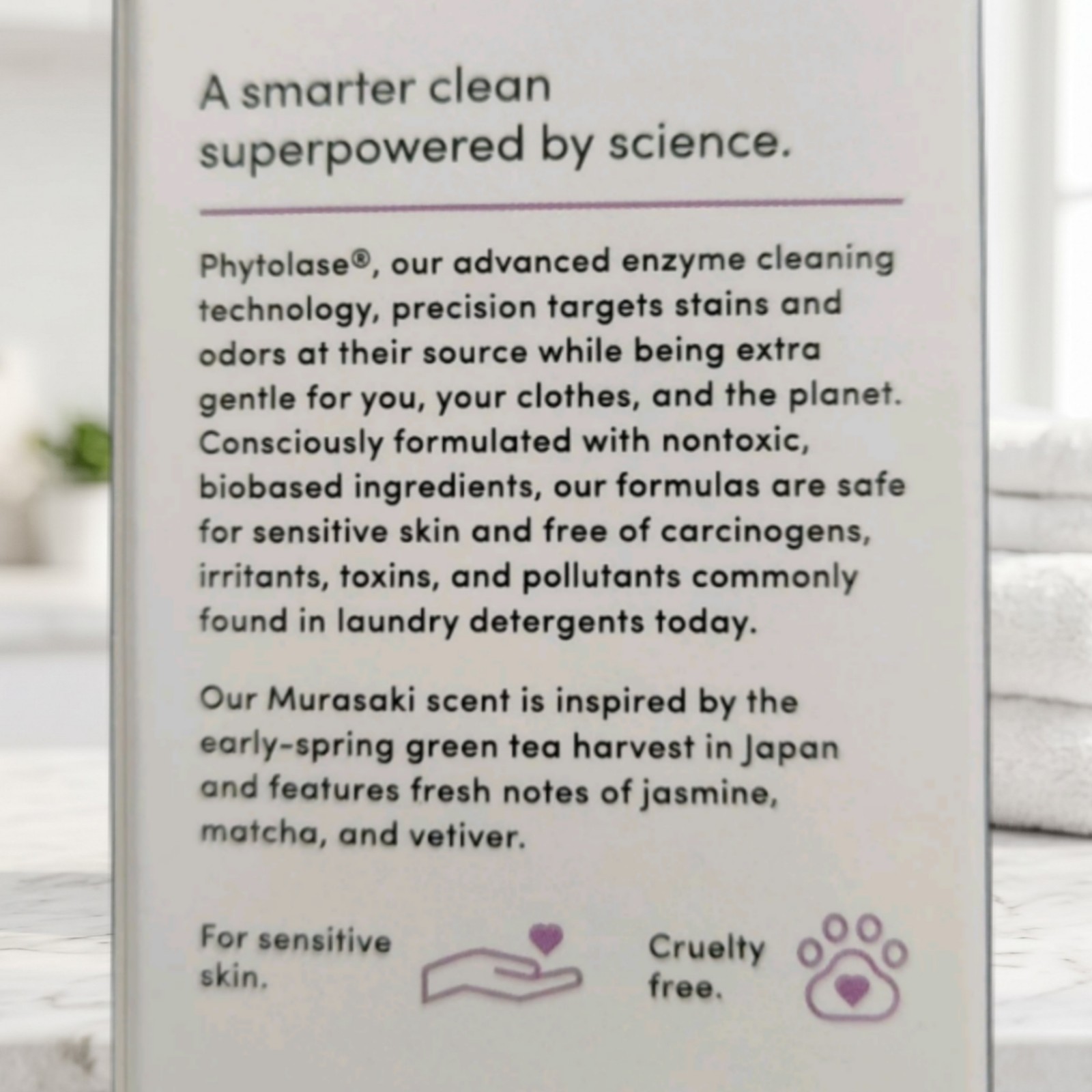 Dirty Labs Murasaki Bio Laundry Detergent – Jasmine Matcha Vetiver (8.6 fl oz)
