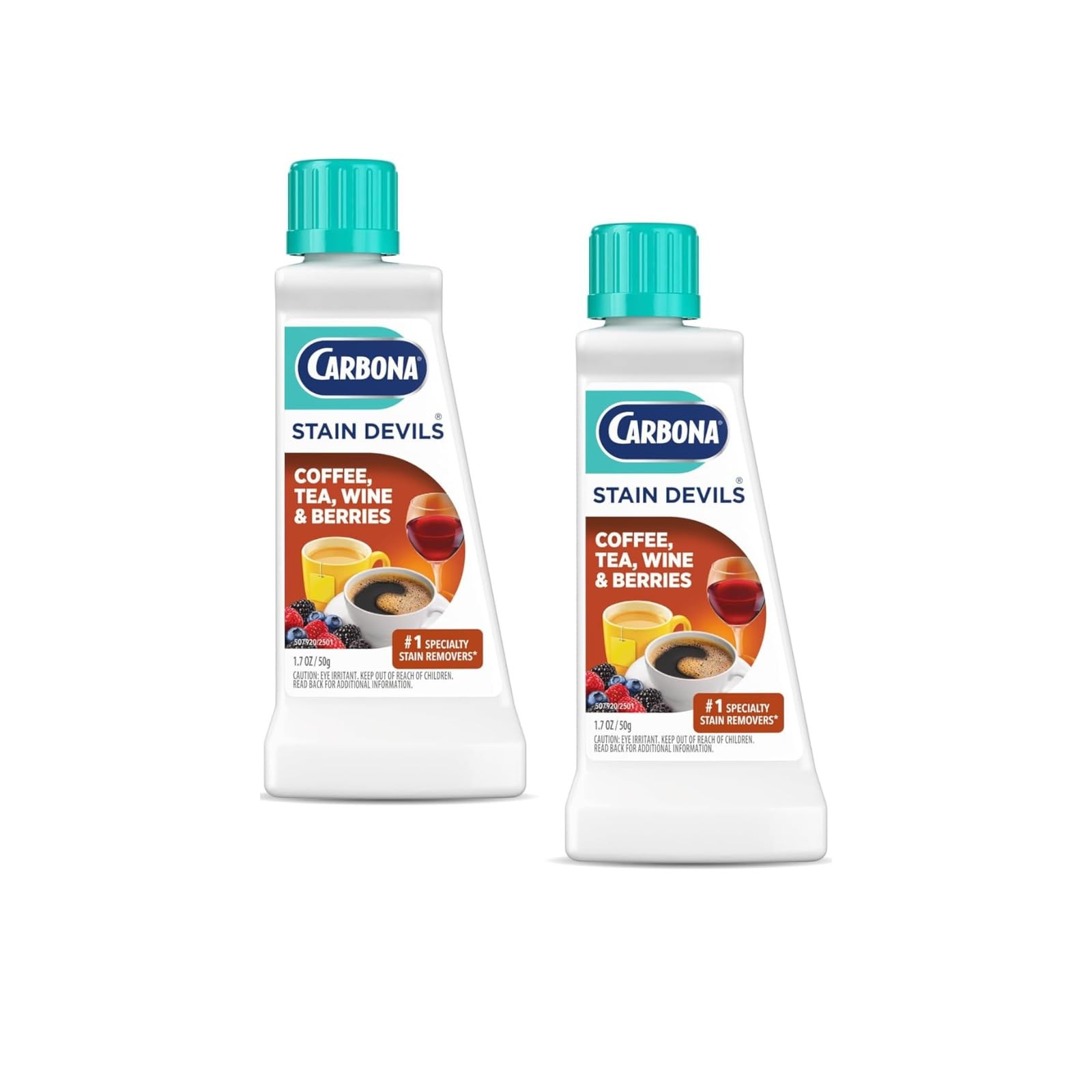 2 PCS 1.7 Fl Oz Stain Devil #8 Wine Tea Coffee Juice Remover Laundry Wash