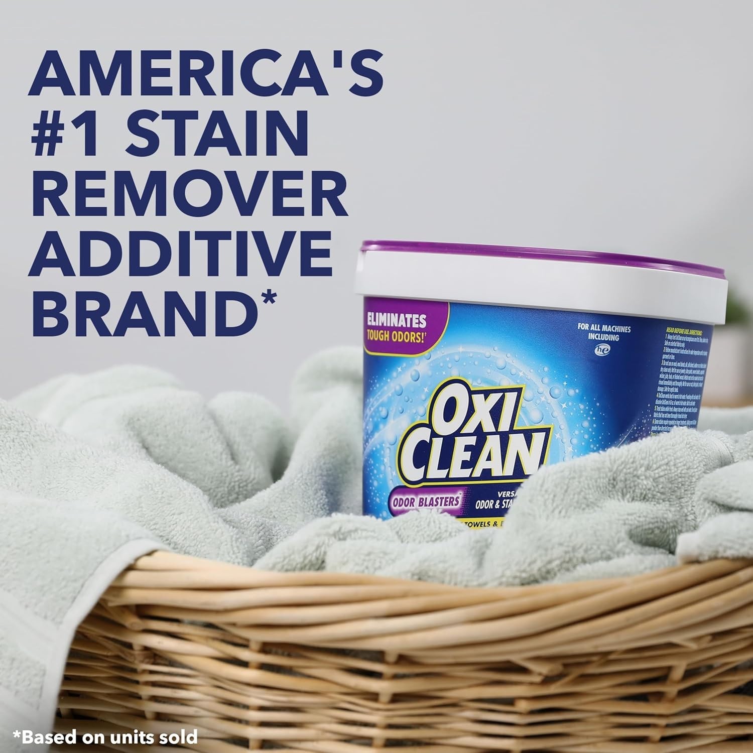 OxiClean Odor Blasters Versatile Odor and Laundry Stain Remover Powder, 5 lb