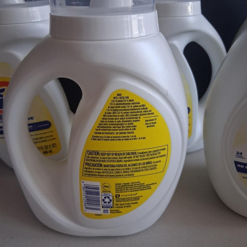 5 PACK Tide Simply Liquid Laundry Detergent Free & Sensitive 32 fl oz 24