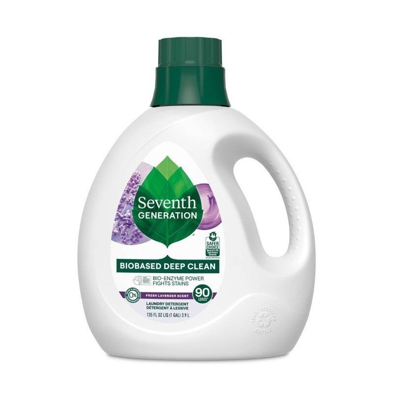 Fresh Lavender Laundry Detergent 90oz: Dye & Phosphate-Free, HE