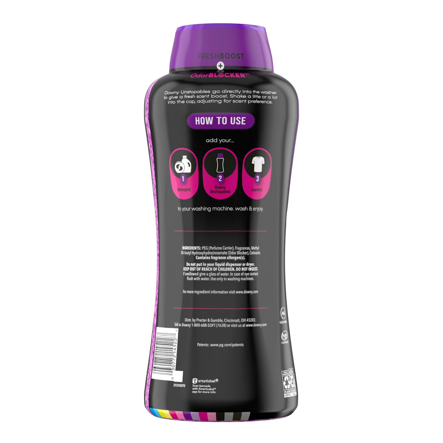 2 Pack Downy Unstopables Lush Laundry Scent Booster Beads 30.1 oz Bottle