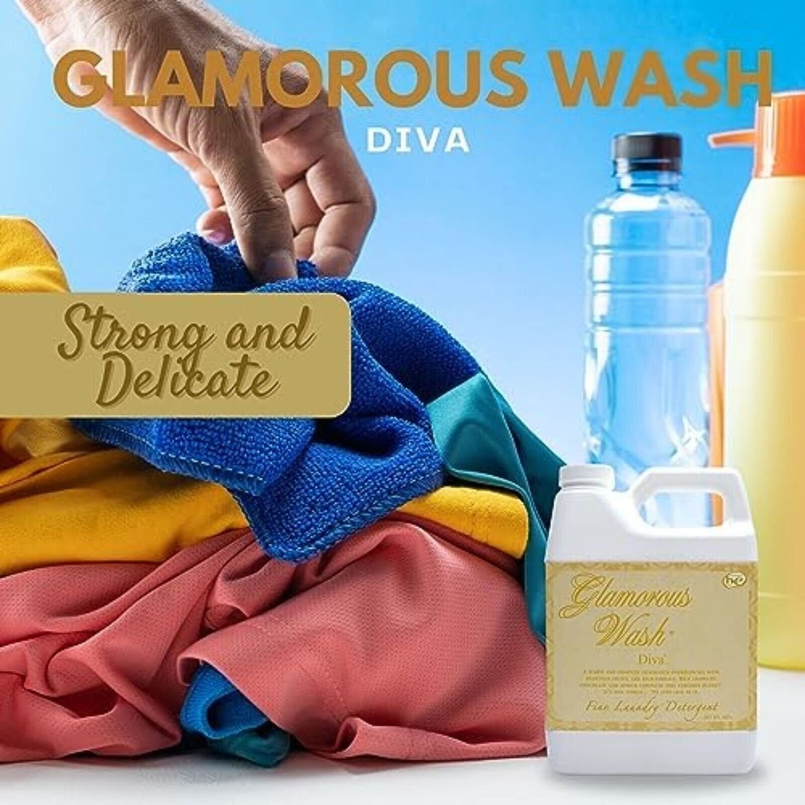 Tyler Candle Company Glamorous Wash Diva Scented Fine Laundry Detergent – 32oz