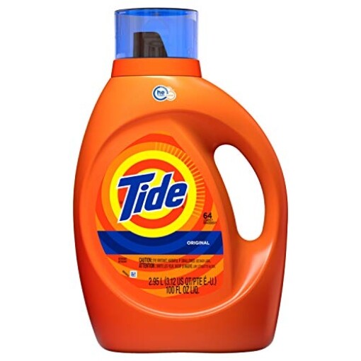Tide Original Scent HE Turbo Clean Liquid Laundry Detergent, 64 loads, 100 fl oz