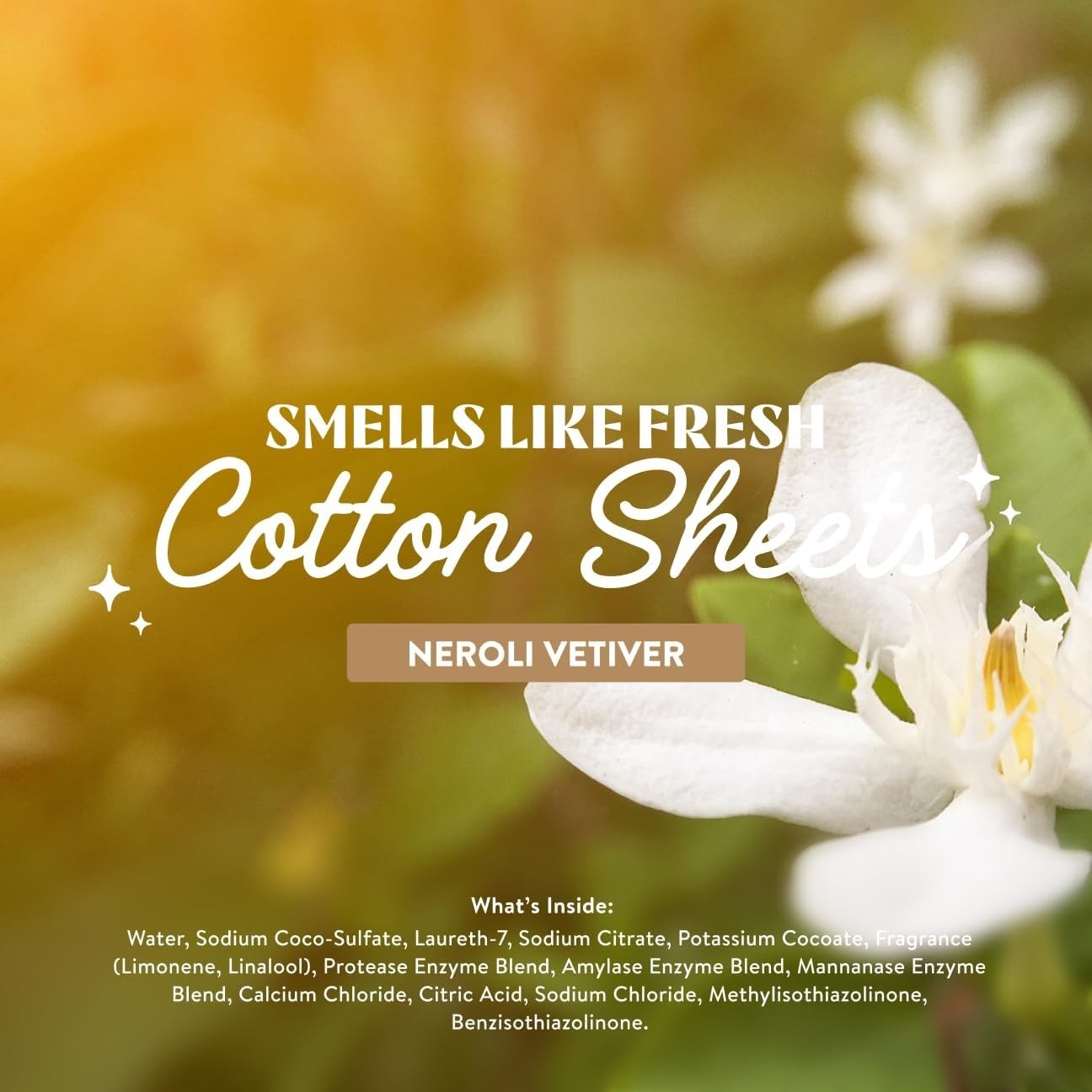 All-Natural Laundry Detergent – 192 Loads, Long Lasting Neroli Vetiver Scent