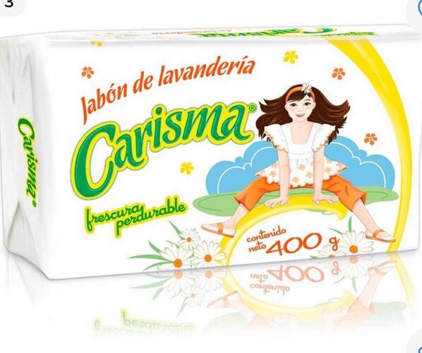 6 PACK CARISMA JABON EN BARRA ROPA LAUNDRY BAR DETERGENTE SOAP 400g each
