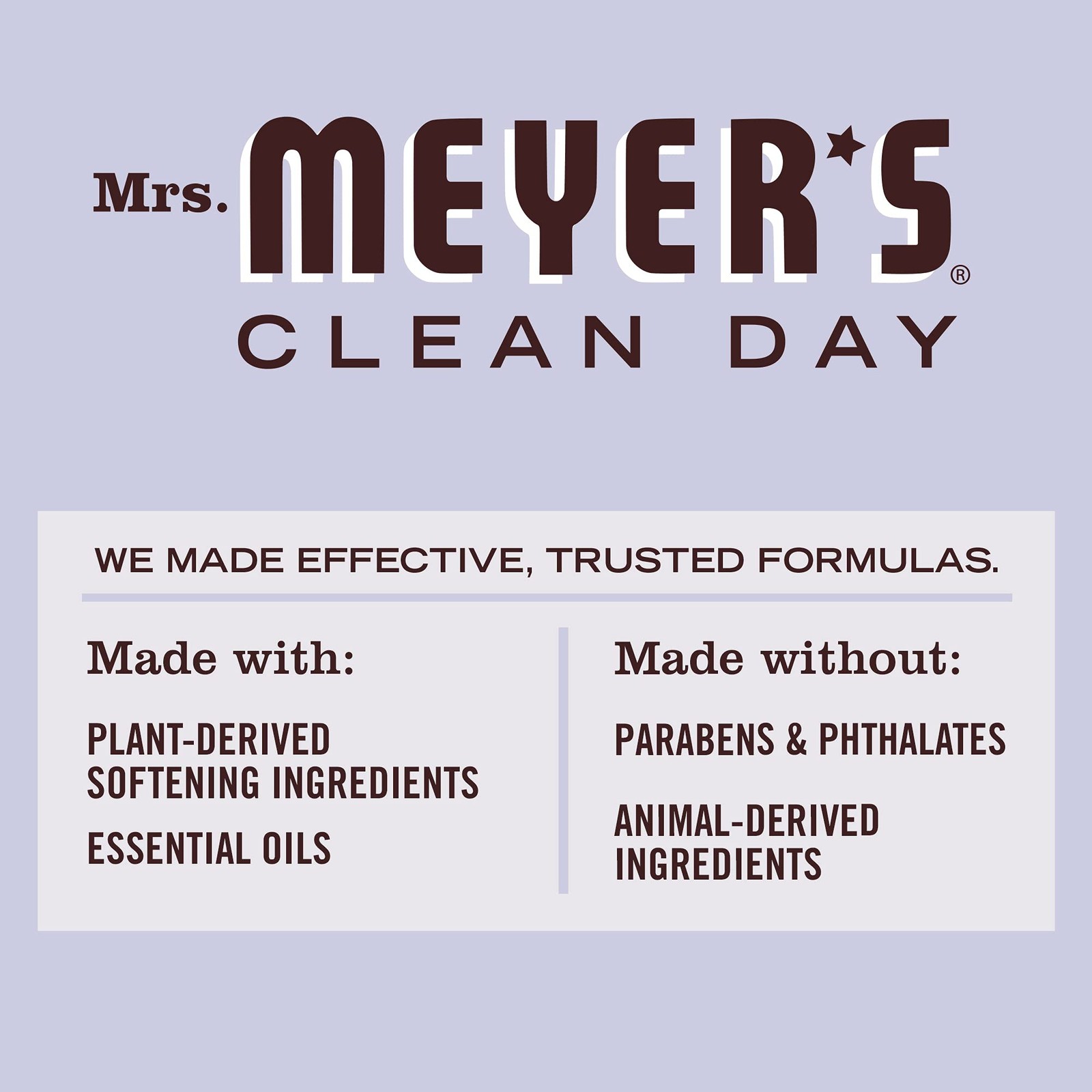 MRS. MEYER’S CLEAN DAY Dryer Sheets, Lavender, 80 ct