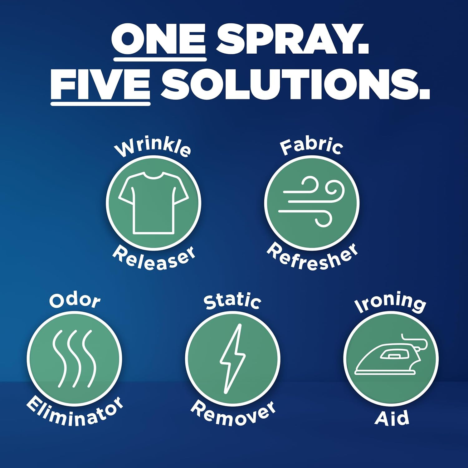 Downy Wrinkle Releaser Spray, All in One Formula, Removes Wrinkles, Static and O