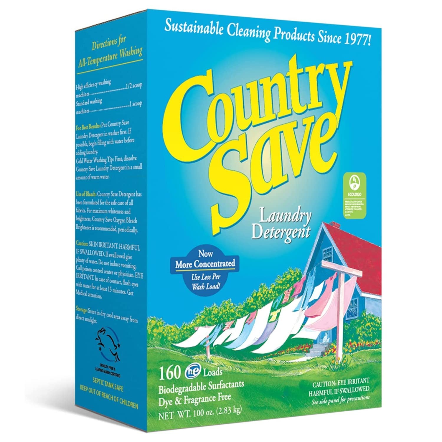 – HE Natural Laundry Detergent Clear and Free of Fillers and Chemicals – Sens…