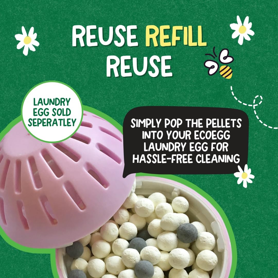 Ecoegg Laundry Egg Refill Pellets | 50 Count (Pack of 1), Spring Blossom