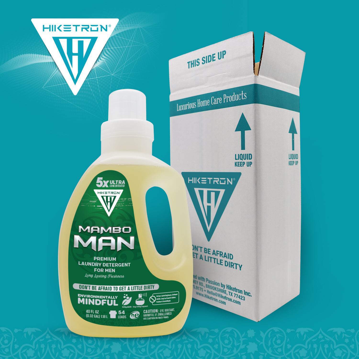 Hiketron Mambo Man Masculine Scented Long Lasting Liquid Laundry Detergent