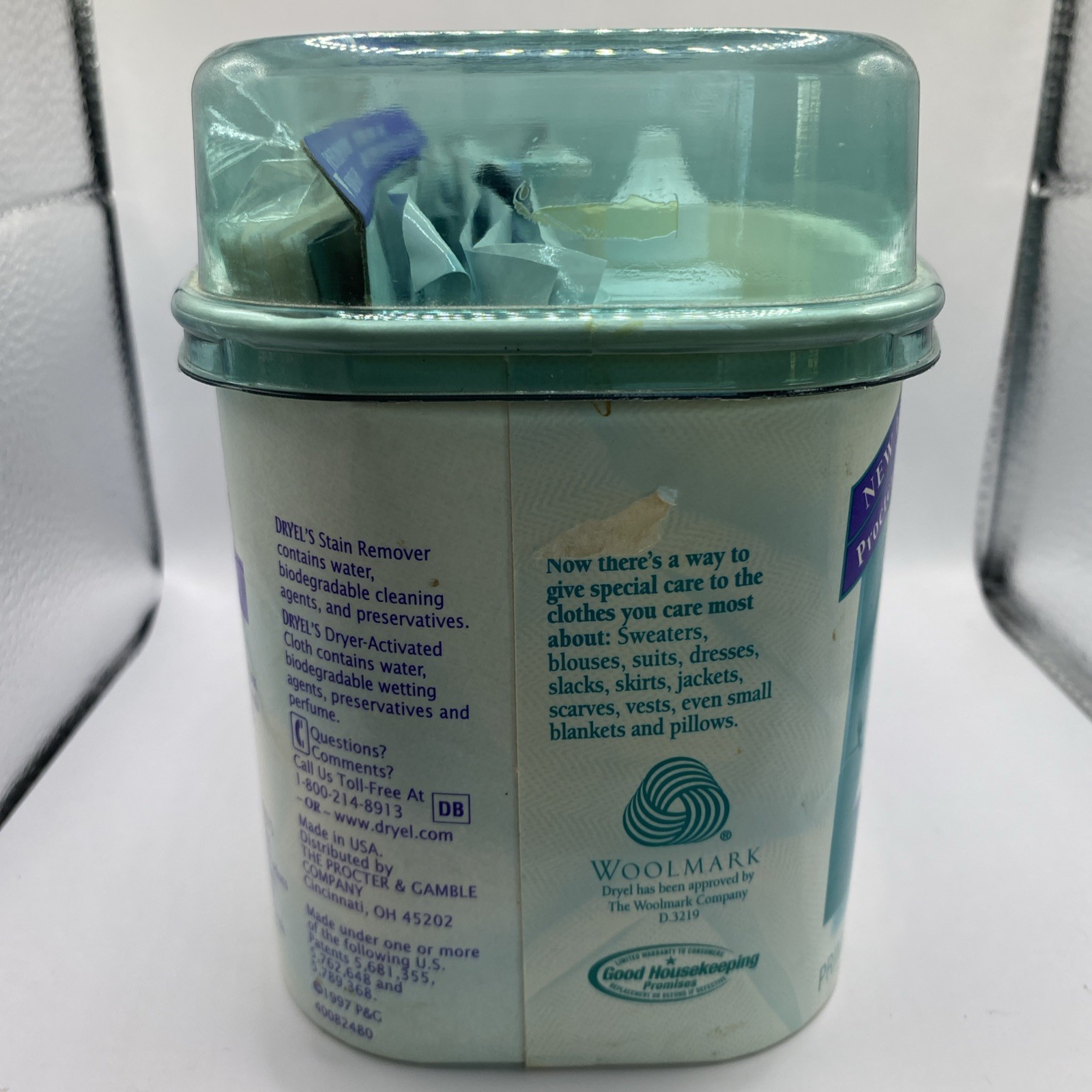 Dryel Dry Clean At Home Starter Kit 4 Loads Cloths Pads Bag Stain Remover