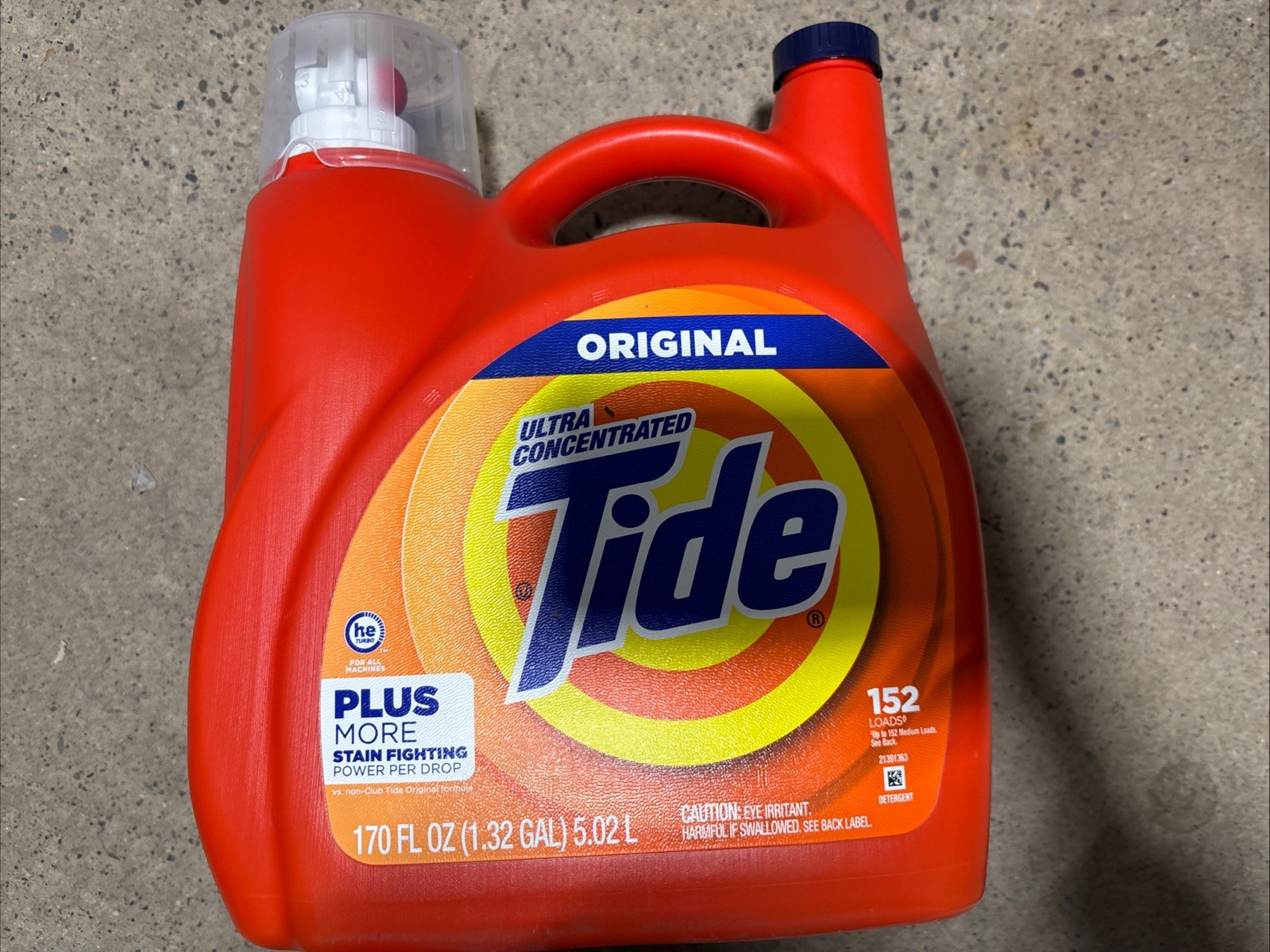 Tide Liquid Laundry Detergent, Original, 152 loads, 170 fl. oz.