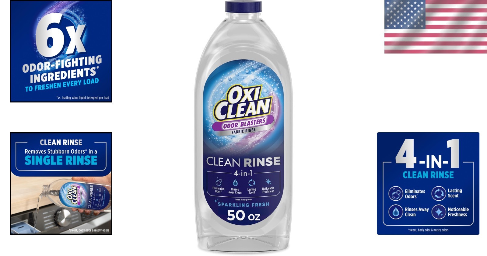 Odor Blasters Fabric Rinse, Musty Odor Eliminator, 50 fl oz
