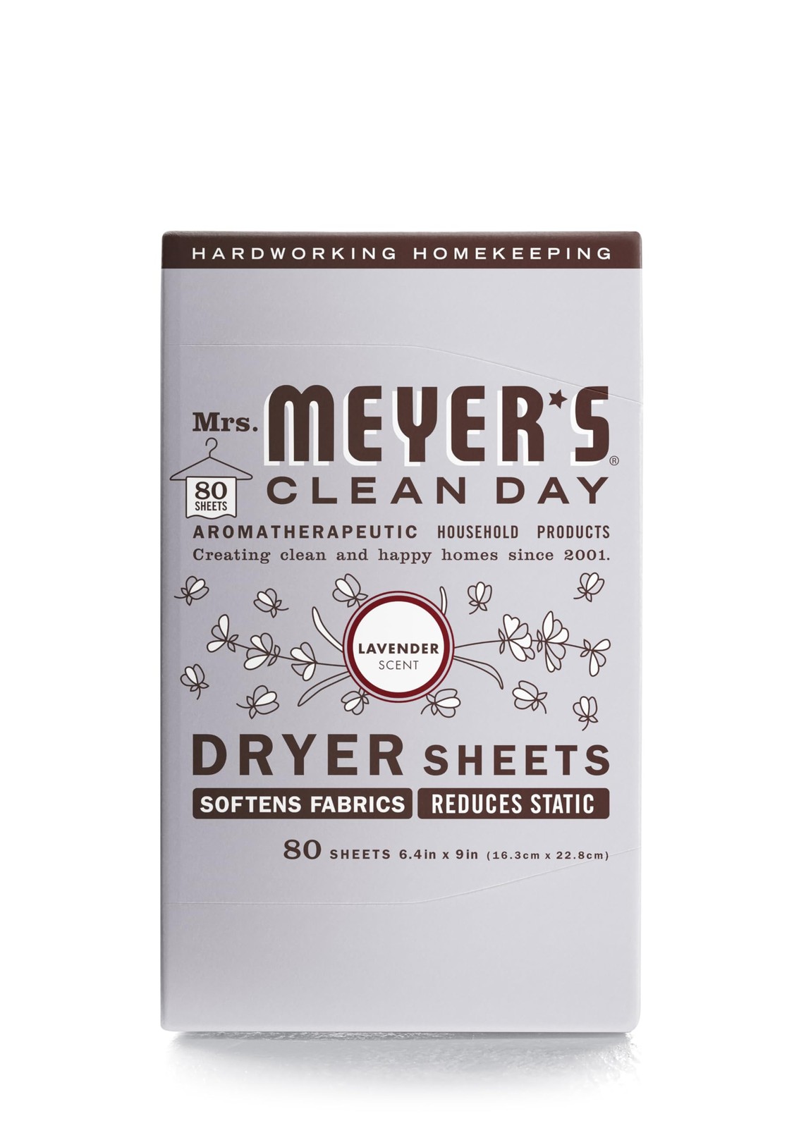 MRS. MEYER’S CLEAN DAY Dryer Sheets, Lavender, 80 ct