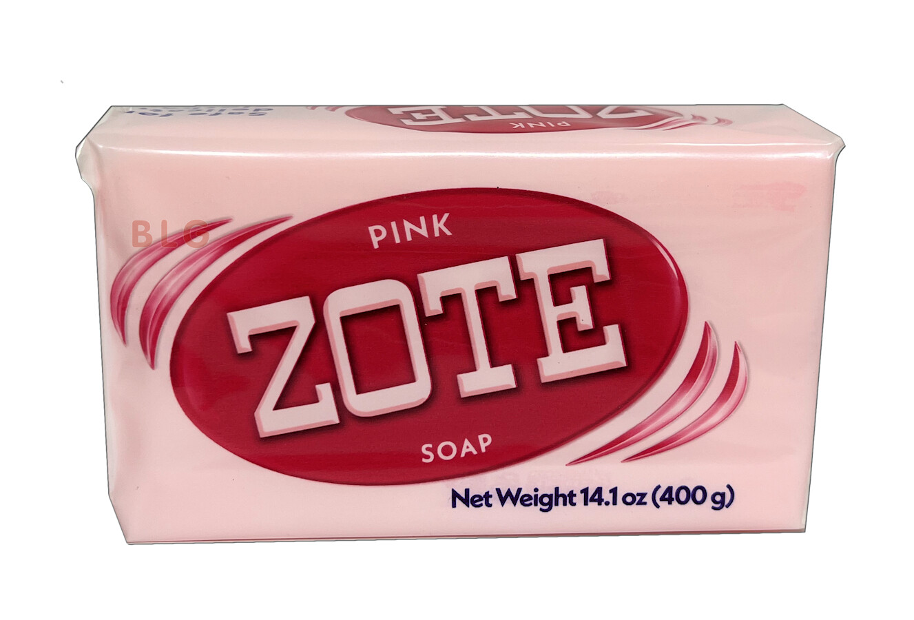 Zote Pink Laundry Soap Washing Clothes Detergent Kitchen Cleaner Jabon 14oz Bars