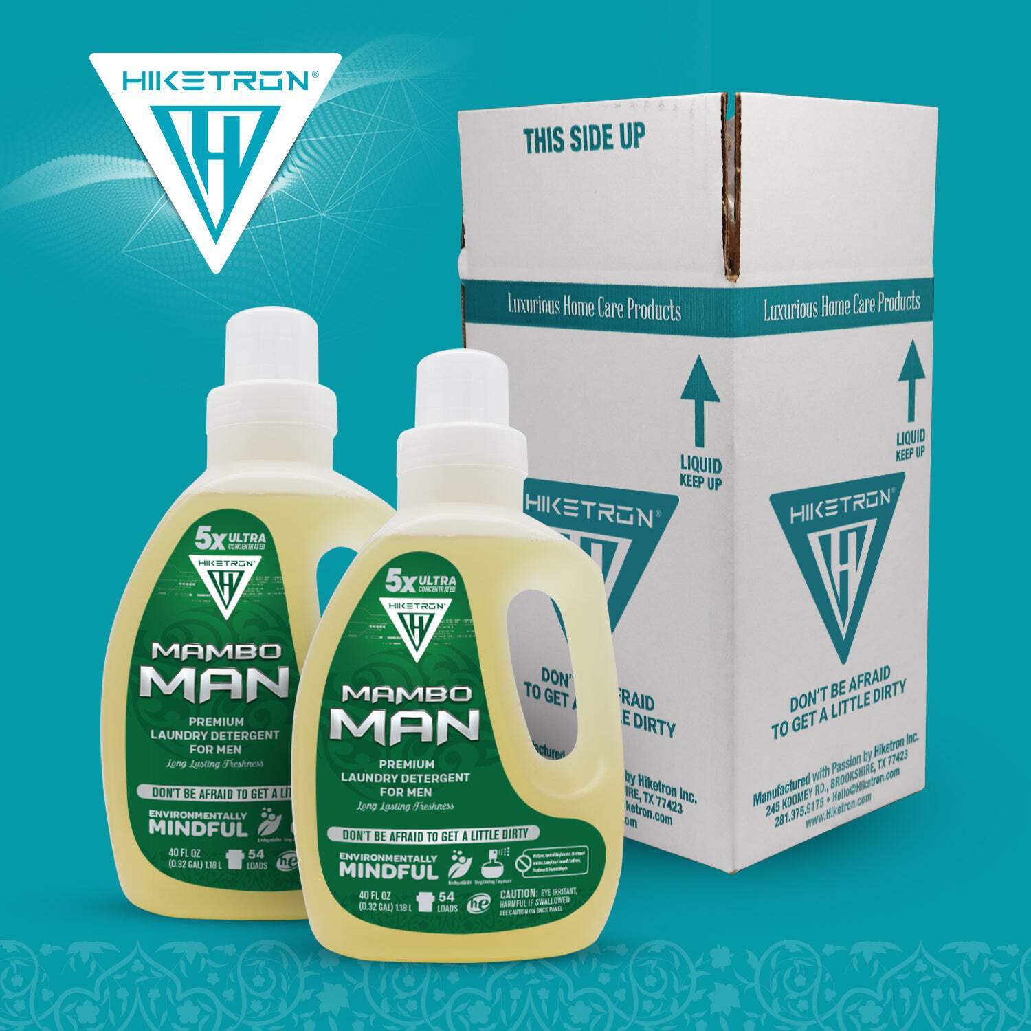 Hiketron Mambo Man Masculine Scented Long Lasting Liquid Laundry Detergent