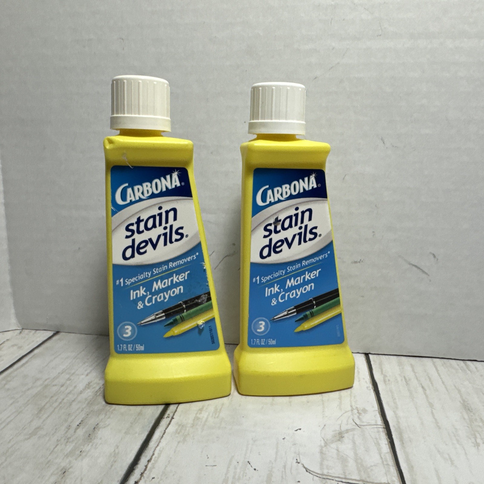 Carbona Stain Devils Specialty Stain Remover Ink Marker & Crayon 1.7 oz 2 Bottle