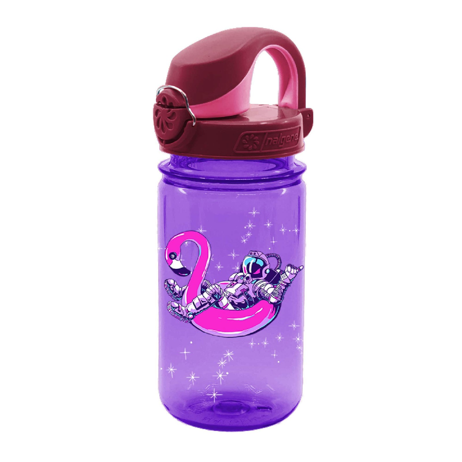 Nalgene Sustain Tritan BPA-Free Kids On The Fly 11.8 Ounces, Purple Astro