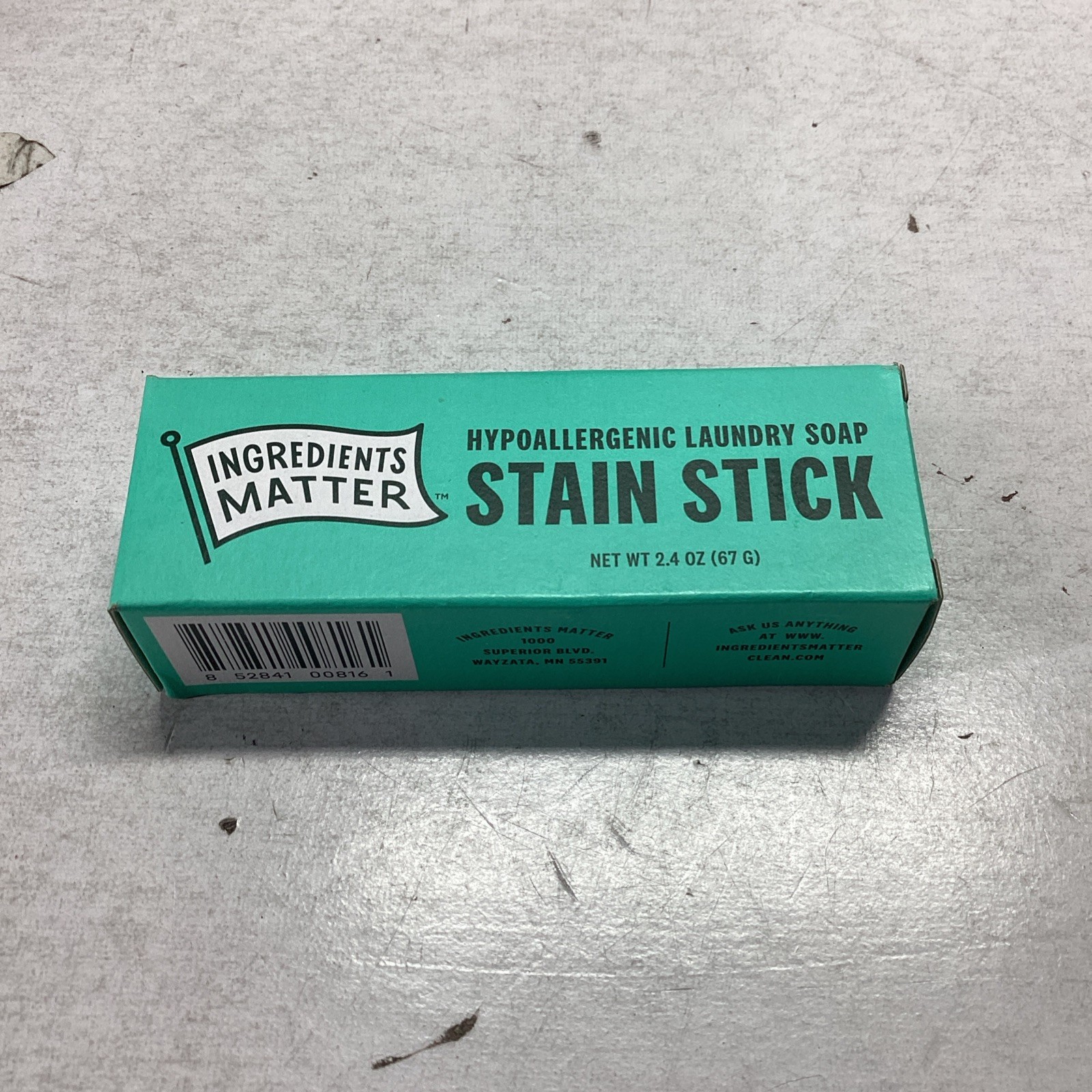 3x Ingredients Matter Hypoallergenic Laundry Soap Stain Stick 2.4oz