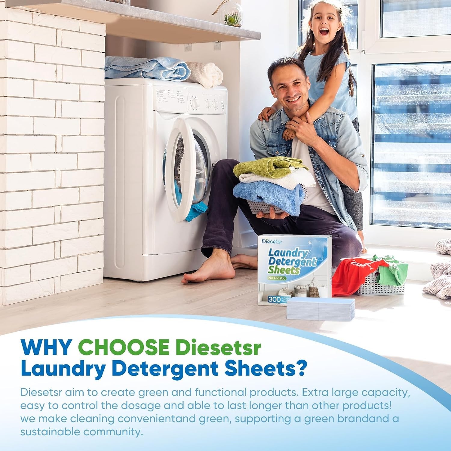 Laundry Detergent Sheets 300 Loads Diesetsr Laundry Sheet ECOfriendly Travel …
