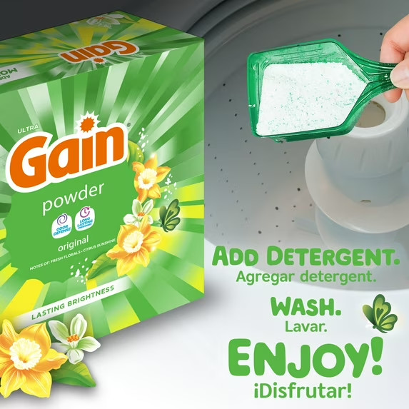 Powder Laundry Detergent Original Scent 40 Ounce 44 Loads