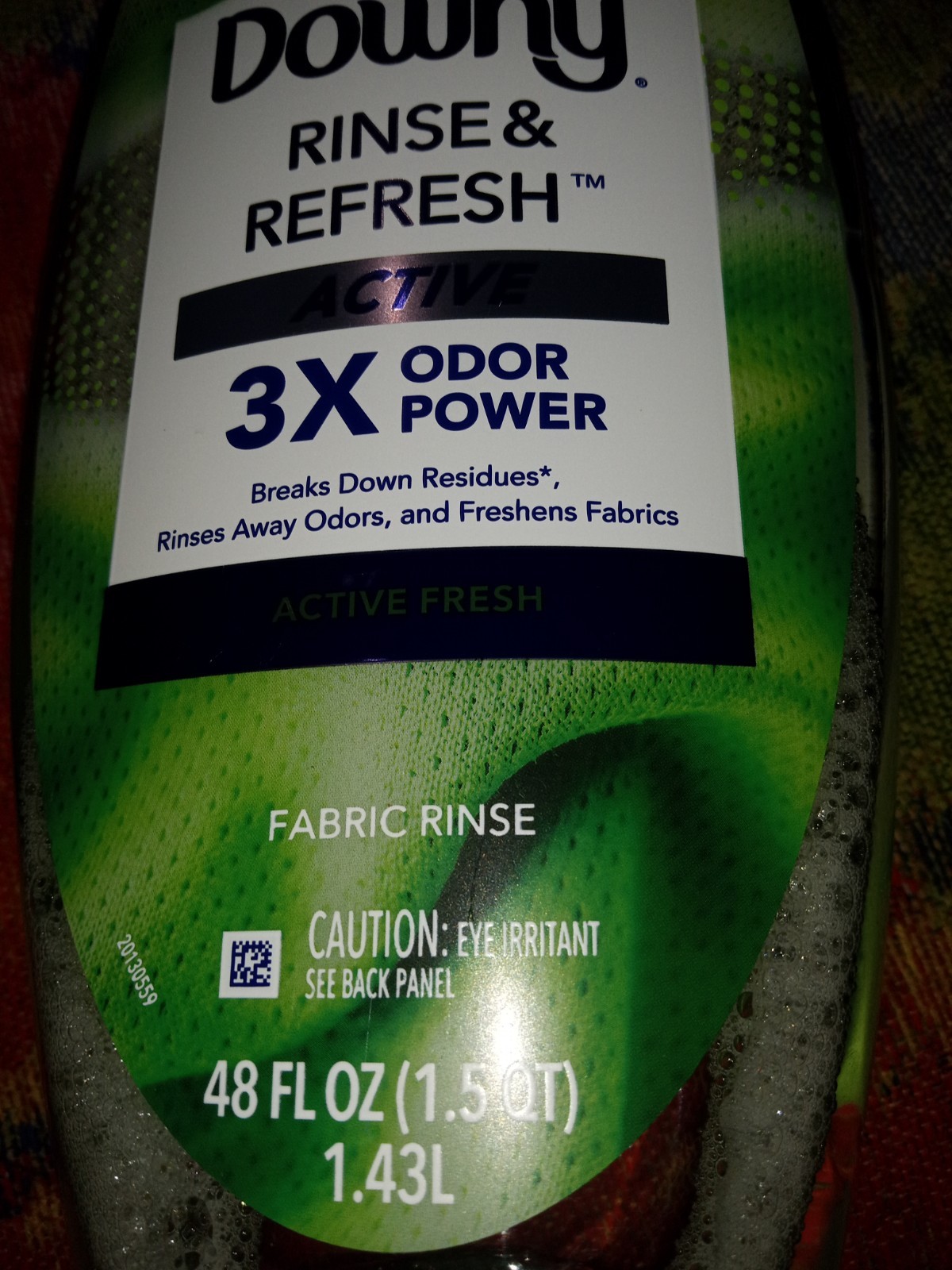 Downy Rinse and Refresh Active Fresh Scent 3 X Odor Power Size 48 oz Sealed