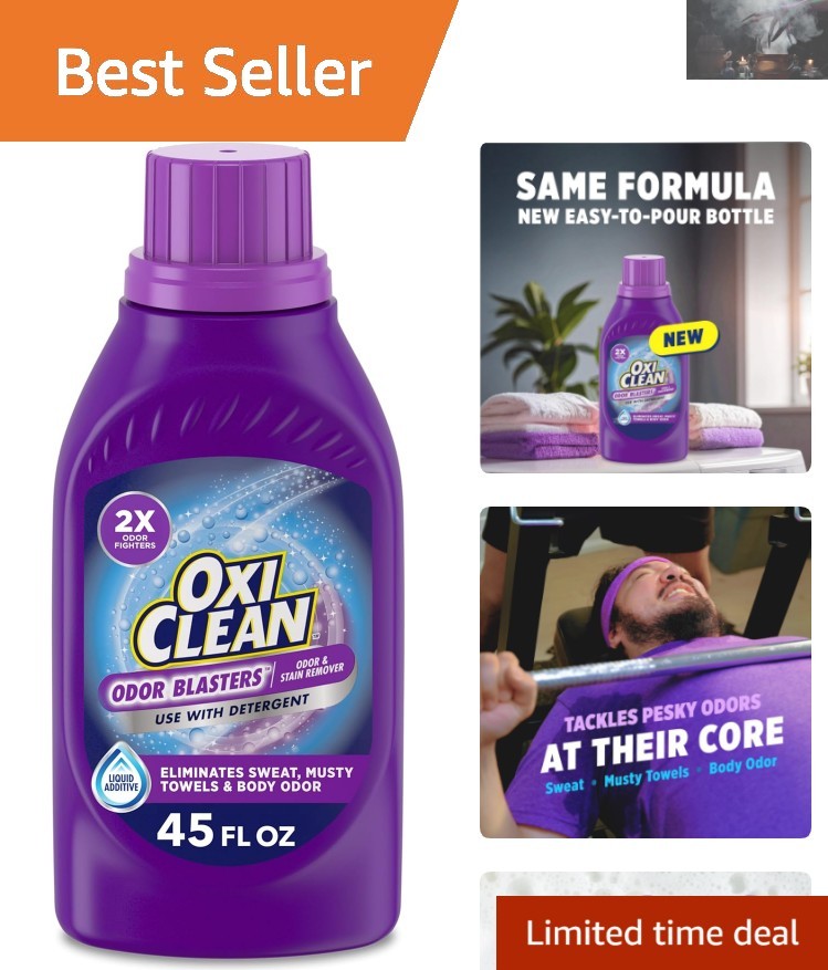 Water-Activated 45 fl oz Odor Blasters Laundry Booster for Tough Stains & Odors