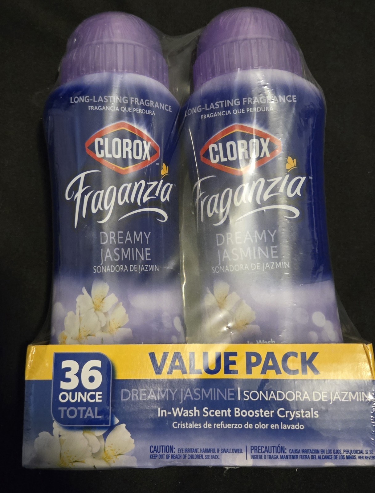 Clorox Fraganzia In Wash Scent Boost Crystals DREAMY JASMINE Scent 36 oz 2 Pack