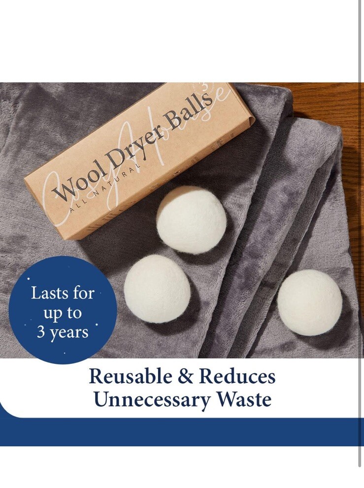 Cosy House Collection Wool Dryer Balls – Premium Reusable Natural Fabric