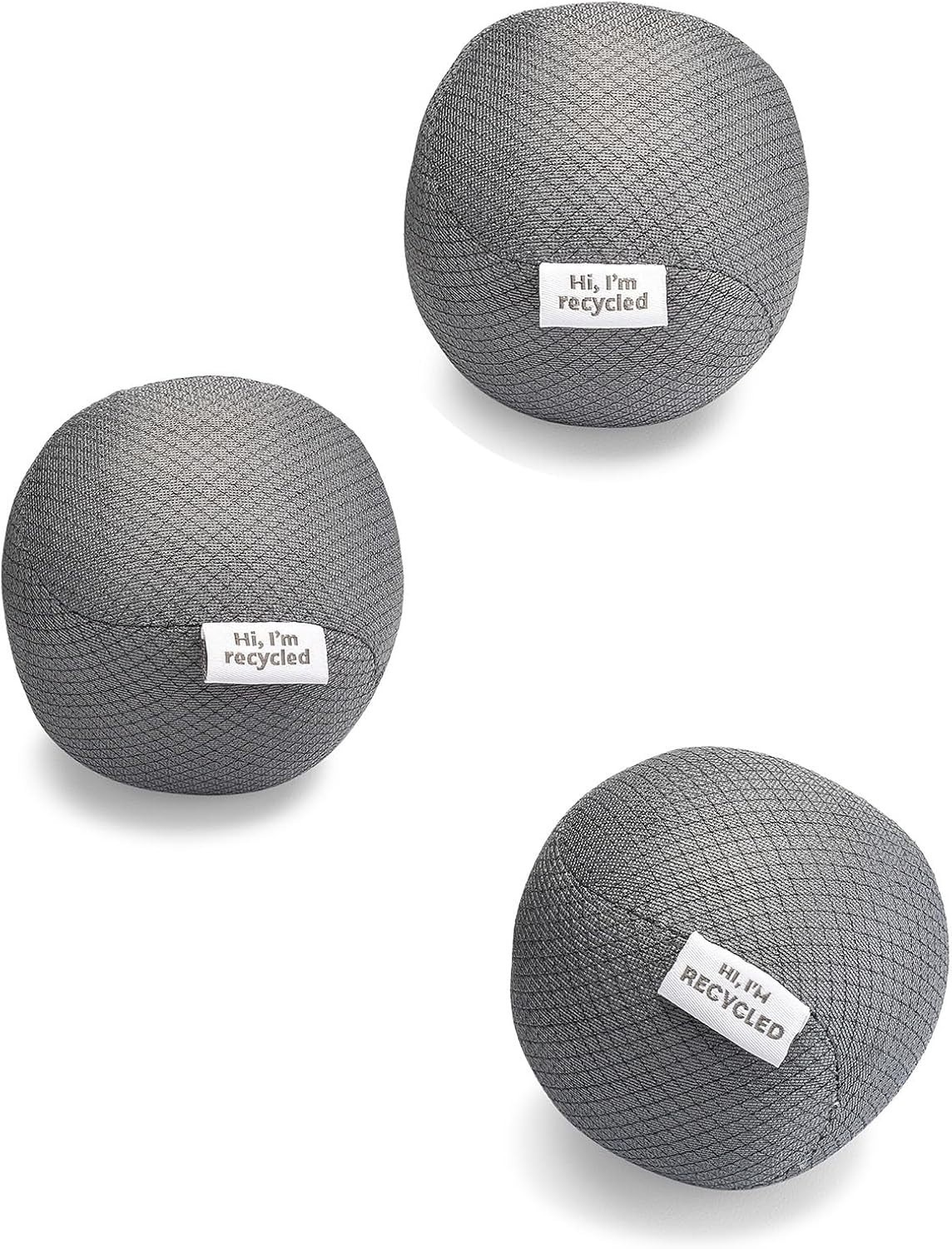 Set of 3 Anti-Static Dryer Balls – Quiet, Hypoallergenic Laundry Essential
