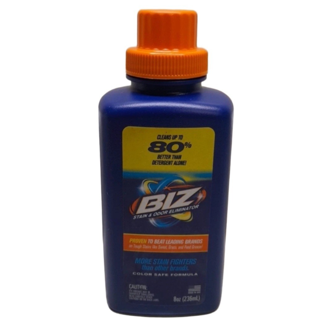 🧡 BIZ 🧡 (2-PACK) 8 Fl. Oz. 🫧 ●STAIN & ODOR ELIMINATOR● 🫧 Laundry 🫧 Booster.