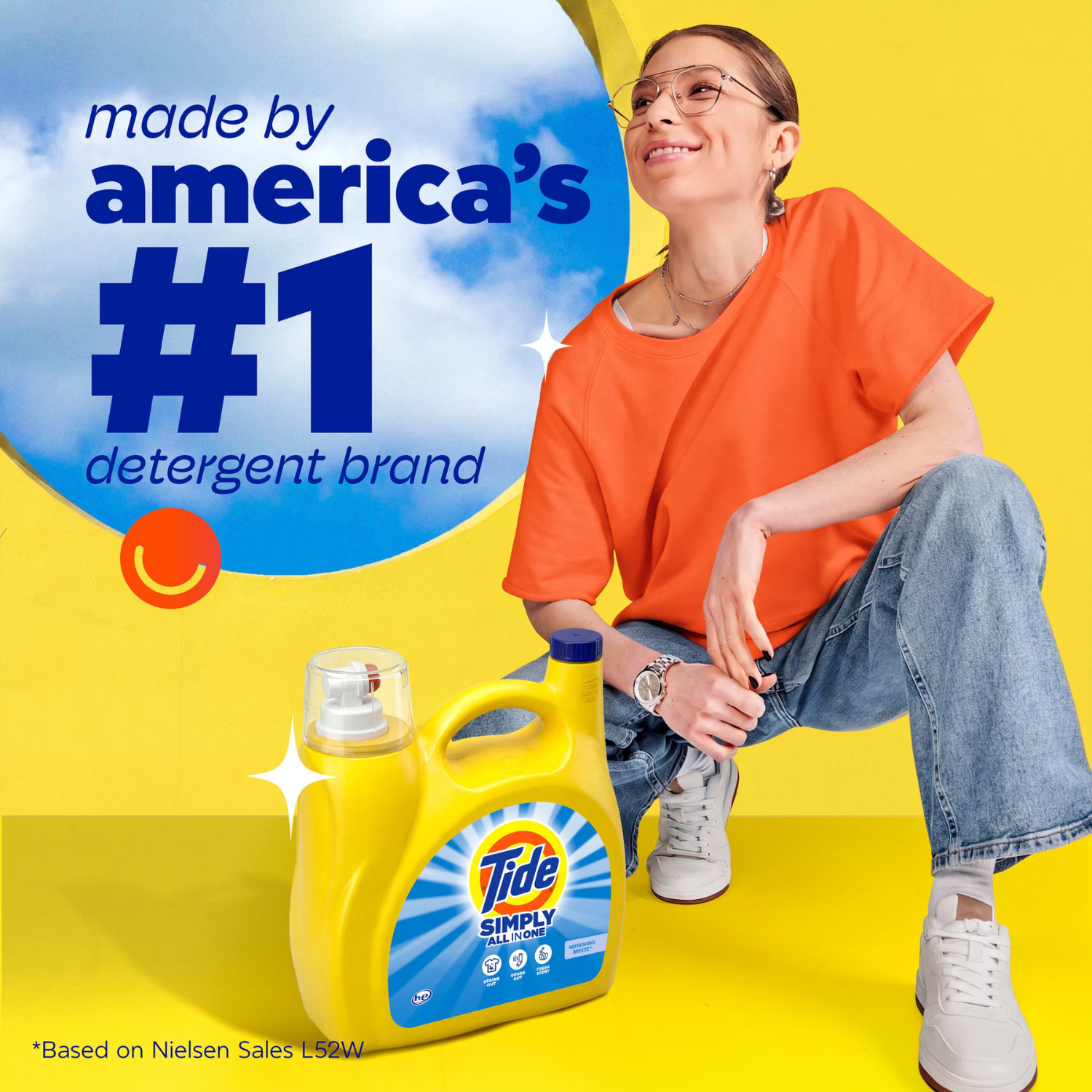 Tide Simply All-In-One Liquid Laundry Detergent Refreshing Breeze 173 oz, 2 Pack