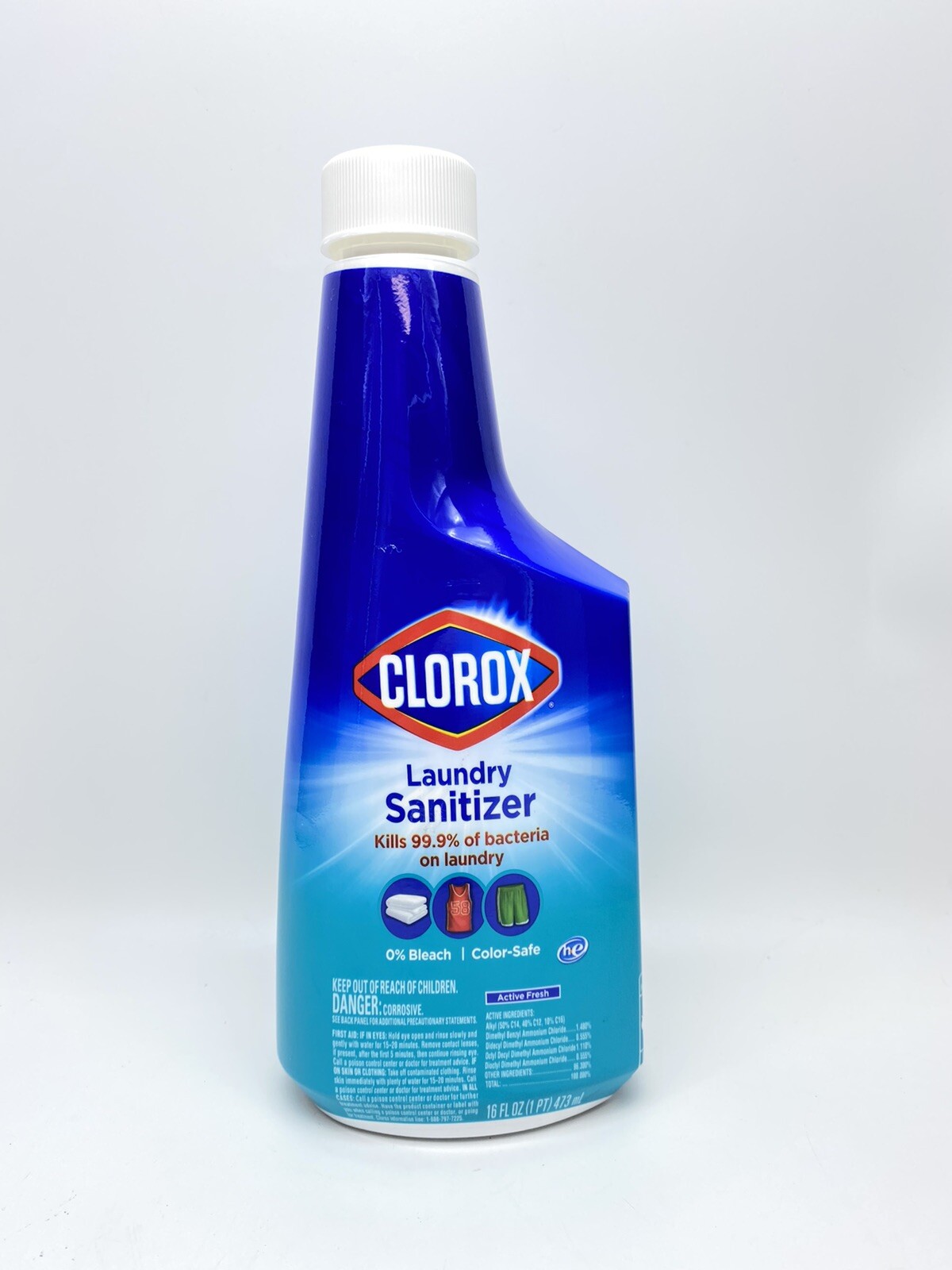 2x Clorox Laundry Sanitizer (Bleach Free) Color-Safe Active Fresh 16 oz Bottles