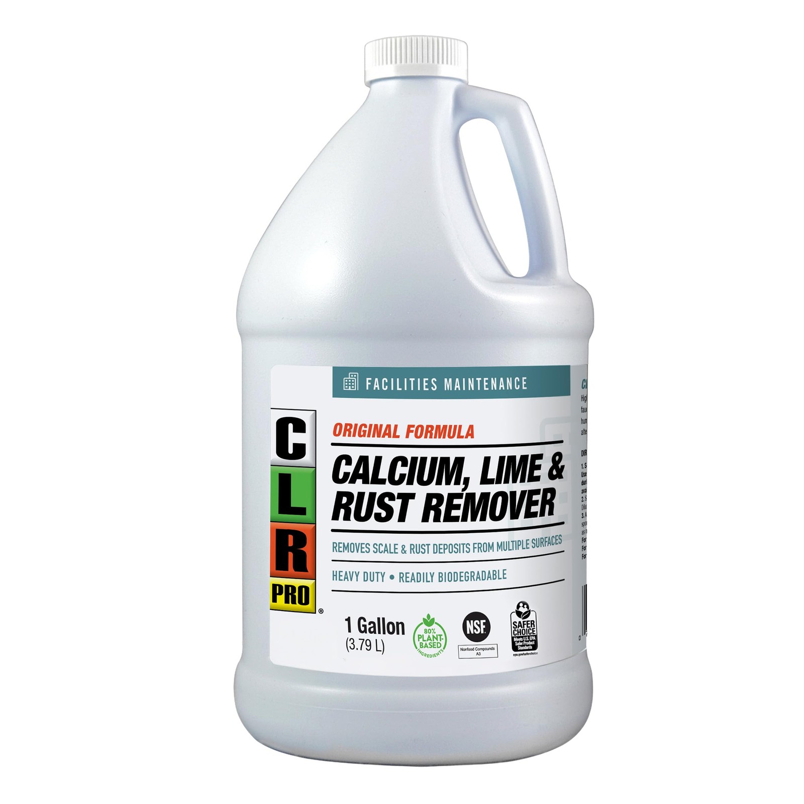 CLR Pro Calcium, Lime & Rust Remove – 1 Gallon 1 Count (Pack of 1), Brown/Lime
