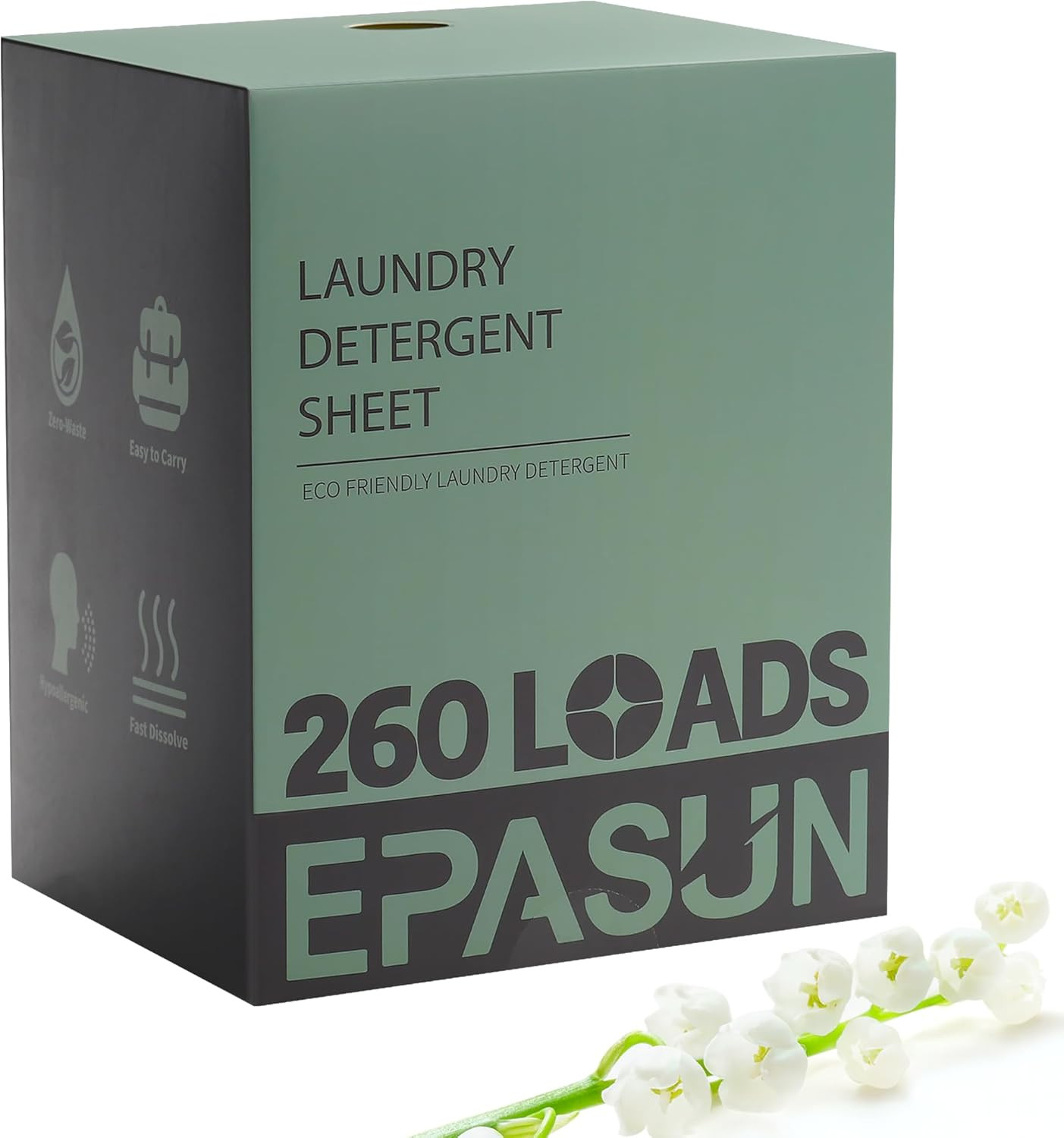 Laundry Detergent Sheets 260 Loads, Fresh Scent, Eco-Friendly Liquidless Soap St