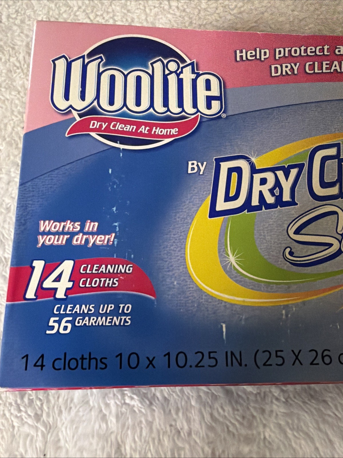 Woolite Dry Clean At Home By Dry Cleaner’s Secret 14 Pack Cloths NIB Sealed