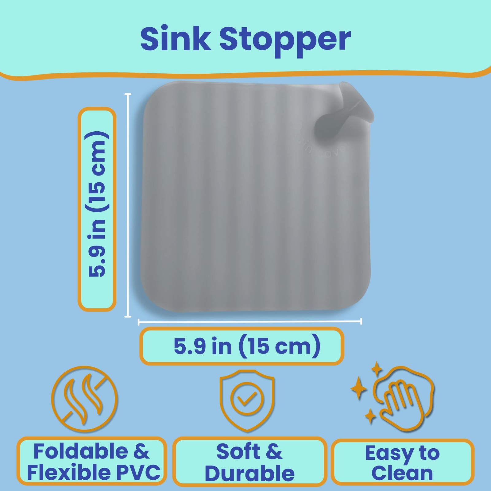 Travel Laundry Detergent Sheets with Universal Sink Stopper – 50-Count Travel…