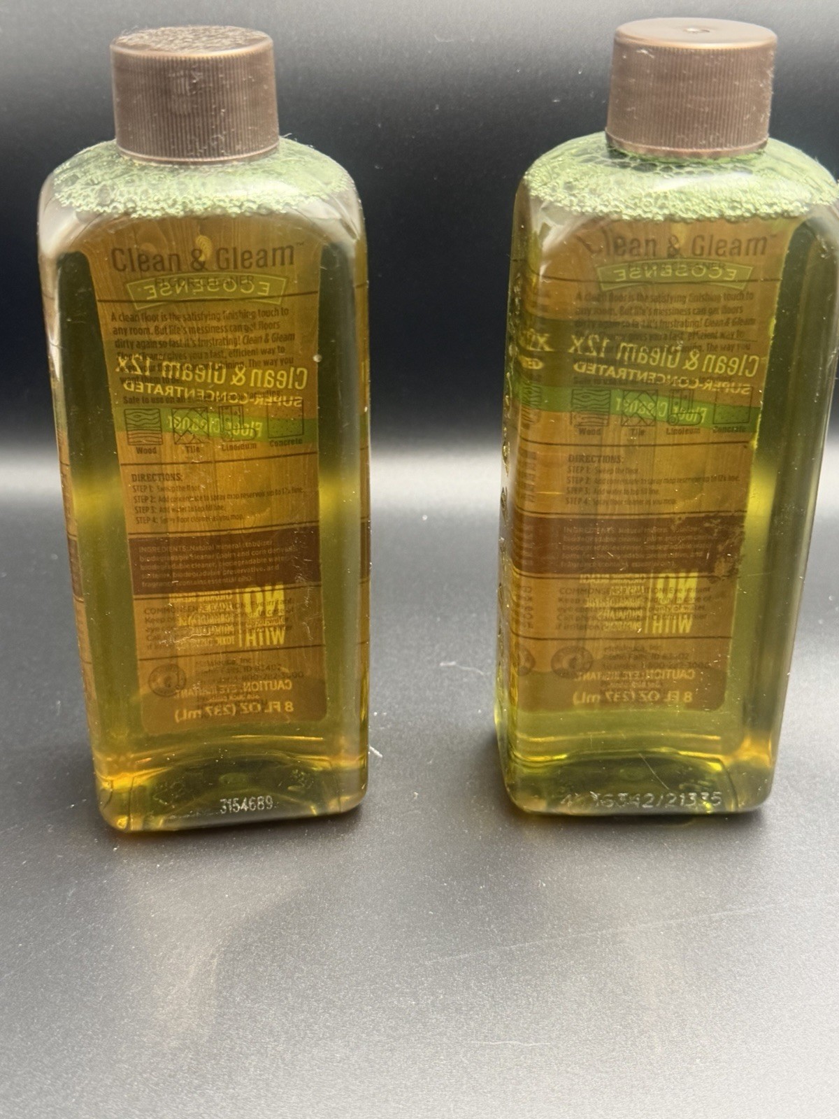 Melaleuca Ecosense Clean & Gleam 12x Concentrated Floor Cleaner-8 fl oz LOT 2