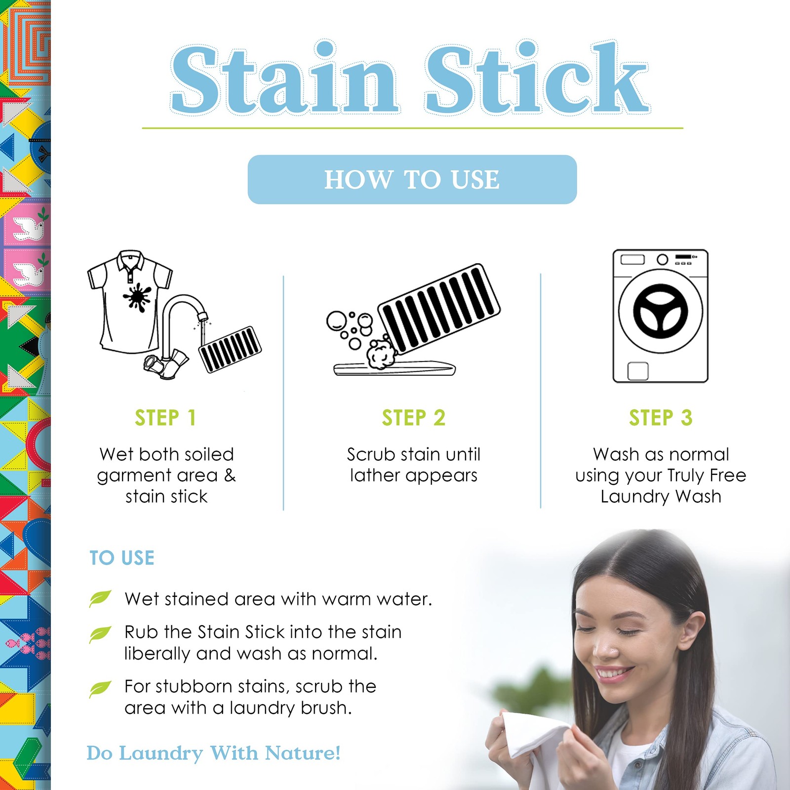 Natural Stain Stick Laundry Spot Remover Travel Size Clothes Cleaner 56g 1 PCS
