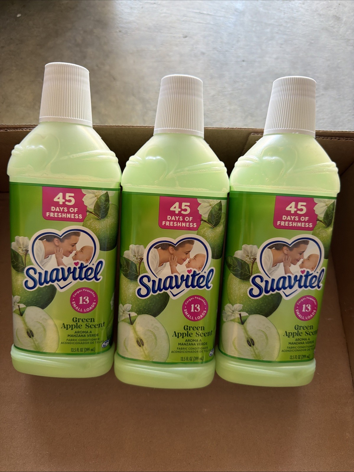 suavitel fabric softener Green Apple 🍏 Scent 13.5 Fl Oz
