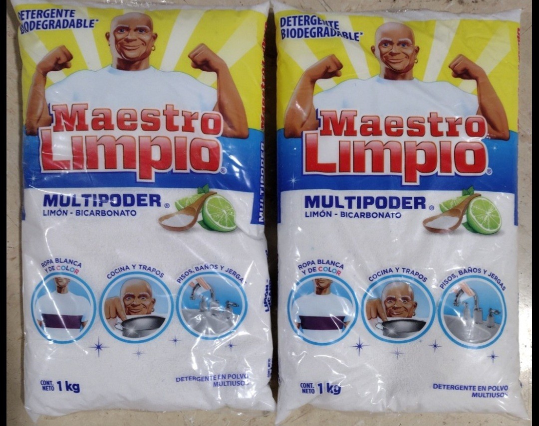 2X MAESTRO LAUNDRY DETERGENT ( JABON DE LAVANDERIA ) 2 BAGS OF 1 KILO -FREE SHIP