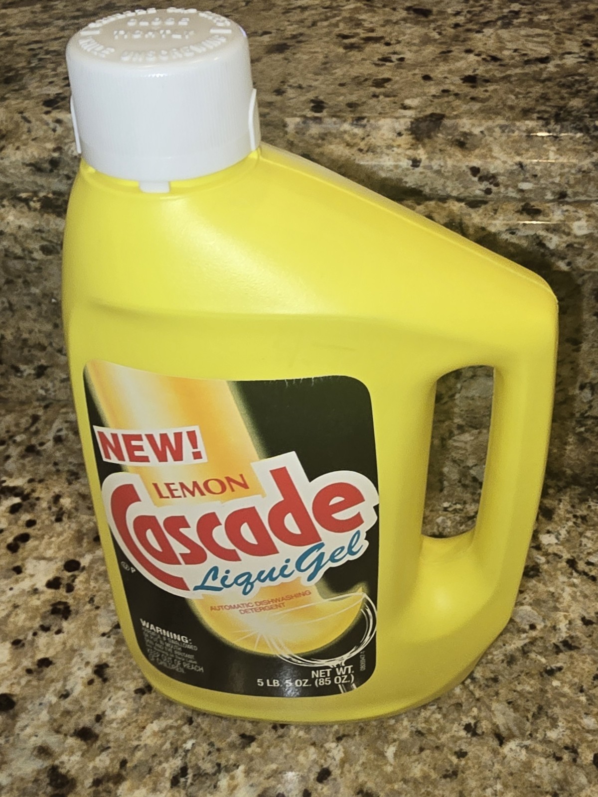 Vintage 1990 Cascade LiquiGel Dishwashing Detergent Lemon Scent LARGE 85 oz RARE