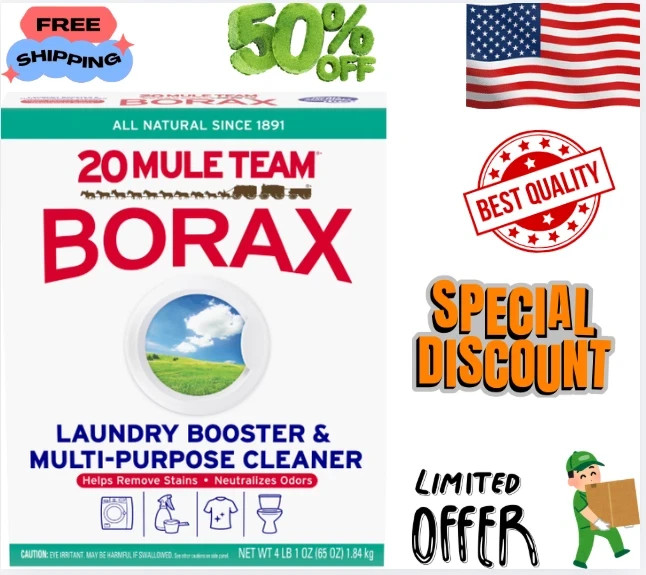 20 Mule Team Detergent Booster – 65oz Free Shipping