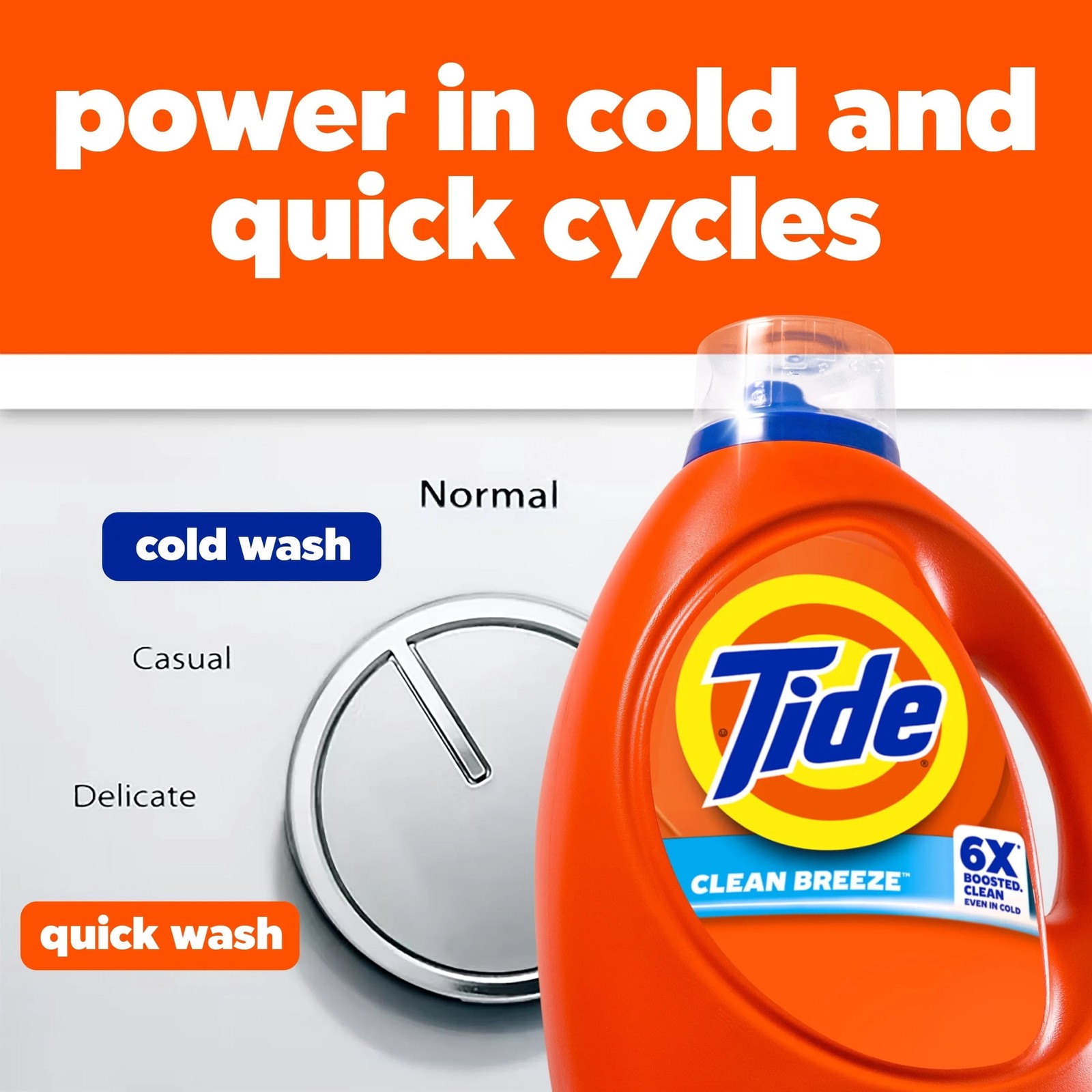 Tide Laundry Detergent Liquid, Clean Breeze Scent, 64 Loads, 80 fl oz