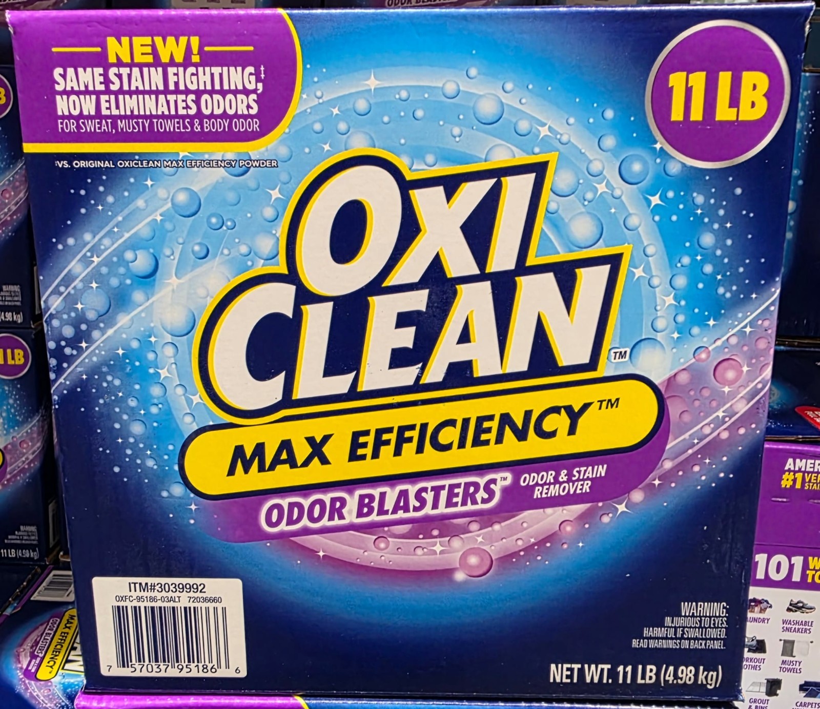 OxiClean Max Efficiency Odor Blasters 11 lb Laundry Stain Remover Powder HE Safe